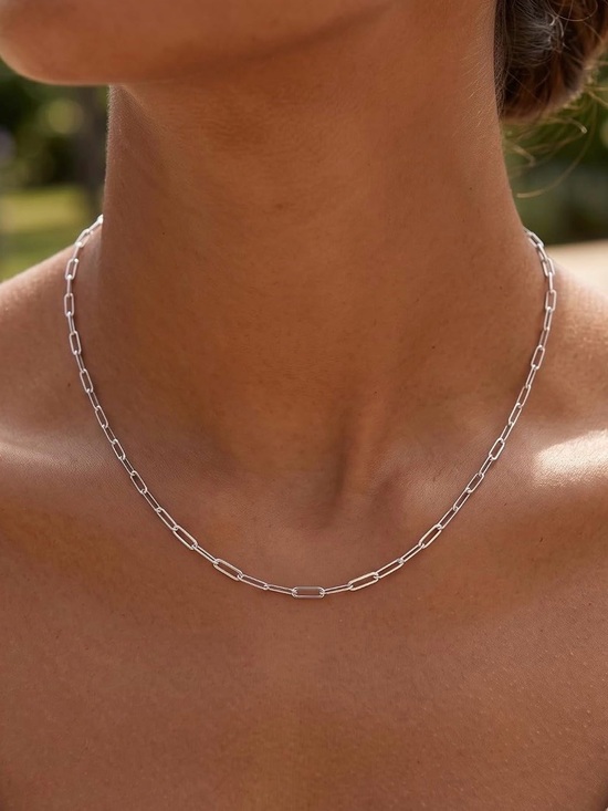 Fashion Jewelry Boutique Finds Jewelry - Sterling Paper Clip Chain 20” Necklace 
 New with Tags 925 Silver Jewelry